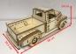 Preview: Ford F1 Pick up Truck 3D Laser Cut Bausatz Abmessungen